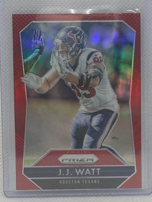 J.J . WATT 2015 PANINI PRIZM RED PRIZMS #99