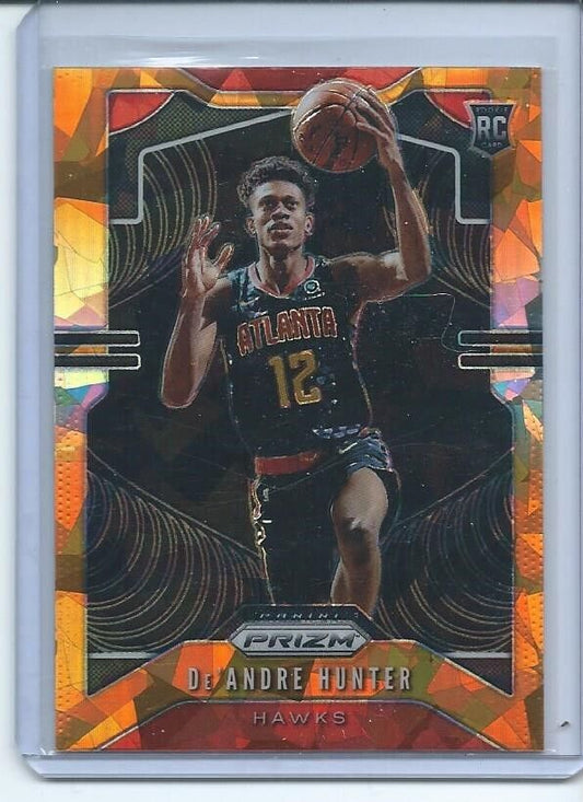 DE'ANDRE HUNTER 2019-20 PANINI PRIZM ORANGE ICE PRIZMS RC #251