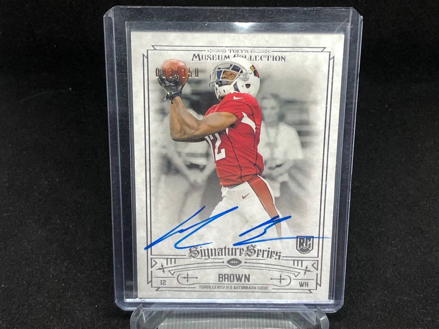 JOHN BROWN 2014 TOPPS MUSEUM COLLECTION SIG SERIES ON CARD AUTO RC #D 3/350