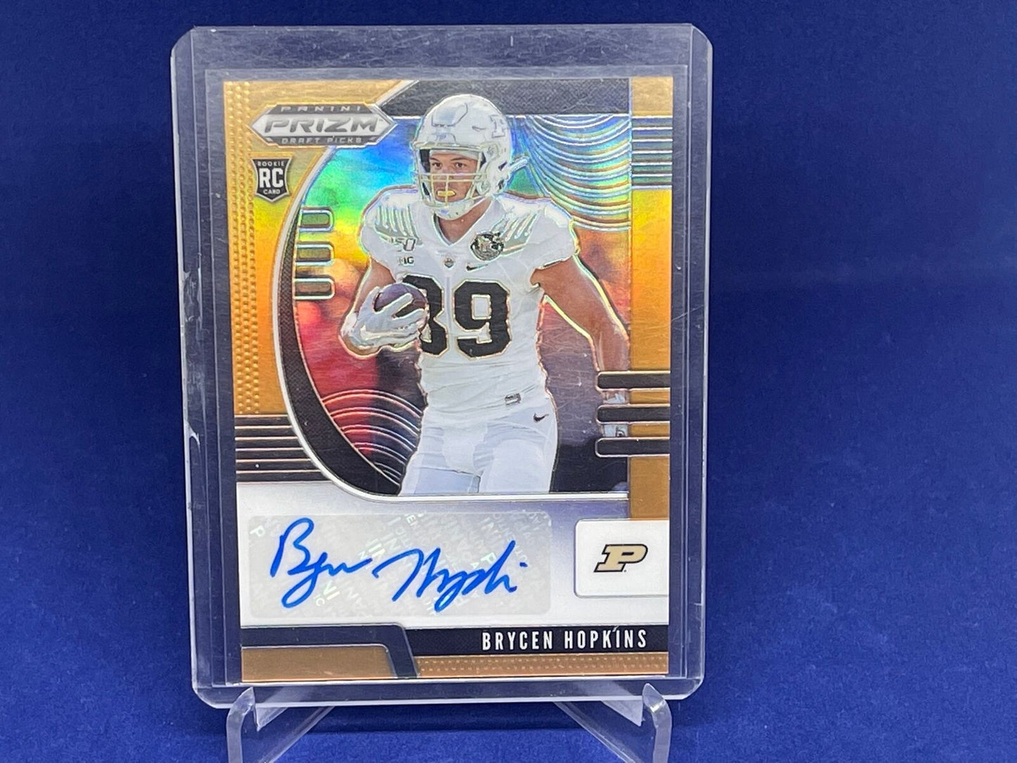 BRYCEN HOPKINS 2020 PANINI PRIZM DRAFT PICKS ORANGE PRIZM AUTO RC #D 64/149