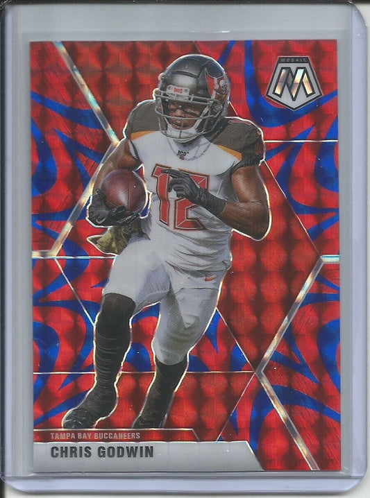 CHRIS GODWIN 2019-20 PANINI MOSAIC REACTIVE BLUE PRIZM BUCCANEERS