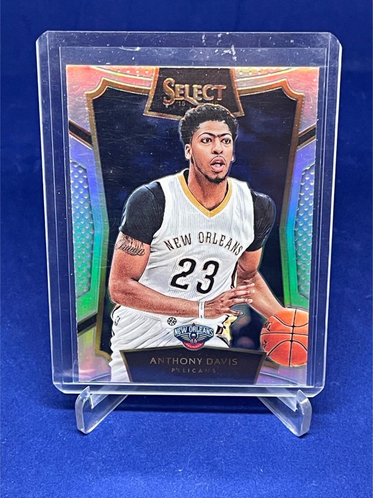 ANTHONY DAVIS 2015-16 PANINI SELECT SILVER PRIZM # 71