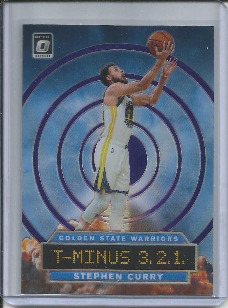 STEPHEN CURRY 2019-20 PANINI DONRUSS OPTIC T-MINUS 3.2.1. SILVER HOLO PRIZM