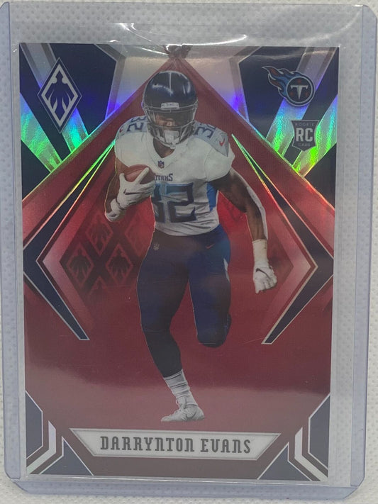 DARRYNTON EVANS 2020 PANINI PHOENIX RED PRIZM RC #D 057/299