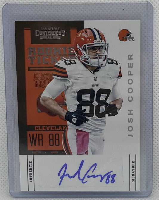 JOSH COOPER 2012 CONTENDERS ROOKIE TICKET SP VARIATION AUTO RC #136