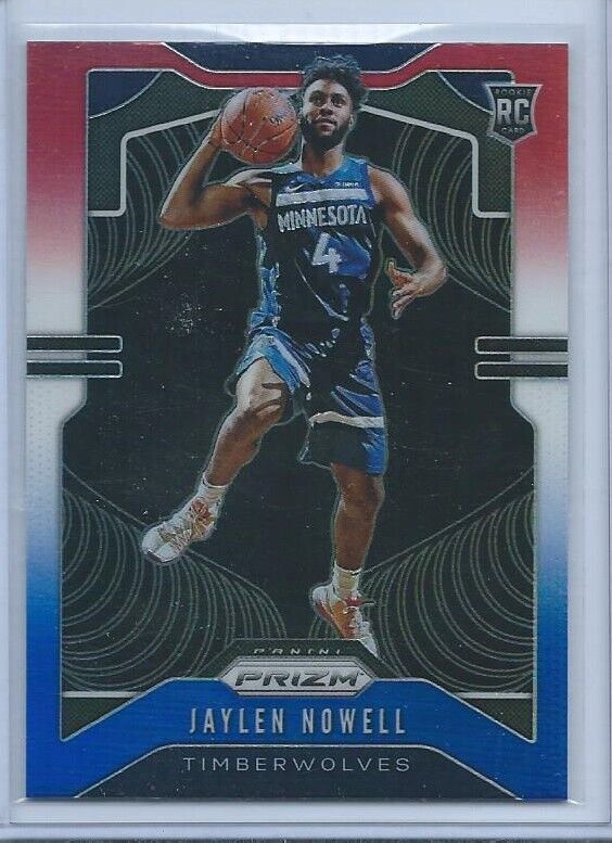 JAYLEN NOWELL 2019-20 PANINI PRIZM RED WHITE BLUE PRIZMS RC #281
