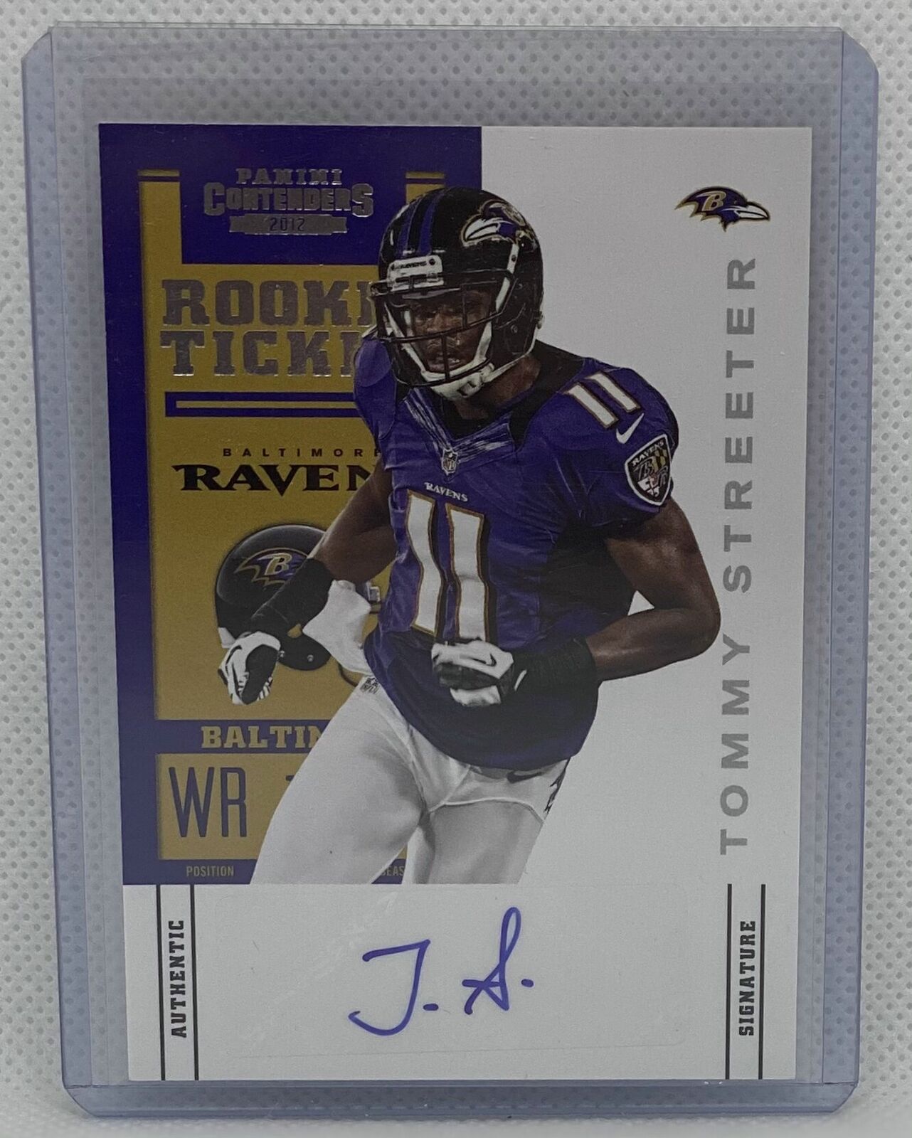 TOMMY STREETER 2012 PANINI CONTENDERS ROOKIE TICKET AUTO RC #191