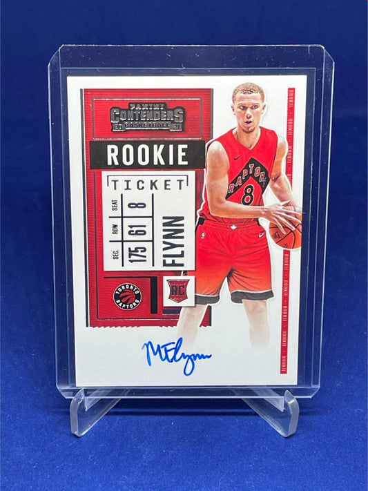 MALACHI FLYNN 2020-21 PANINI CONTENDERS ROOKIE TICKET VARIATION AUTO RC #106