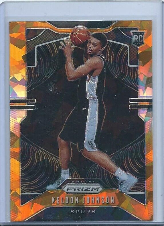 KELDON JOHNSON 2019-20 PANINI PRIZM ORANGE ICE PRIZMS RC #273