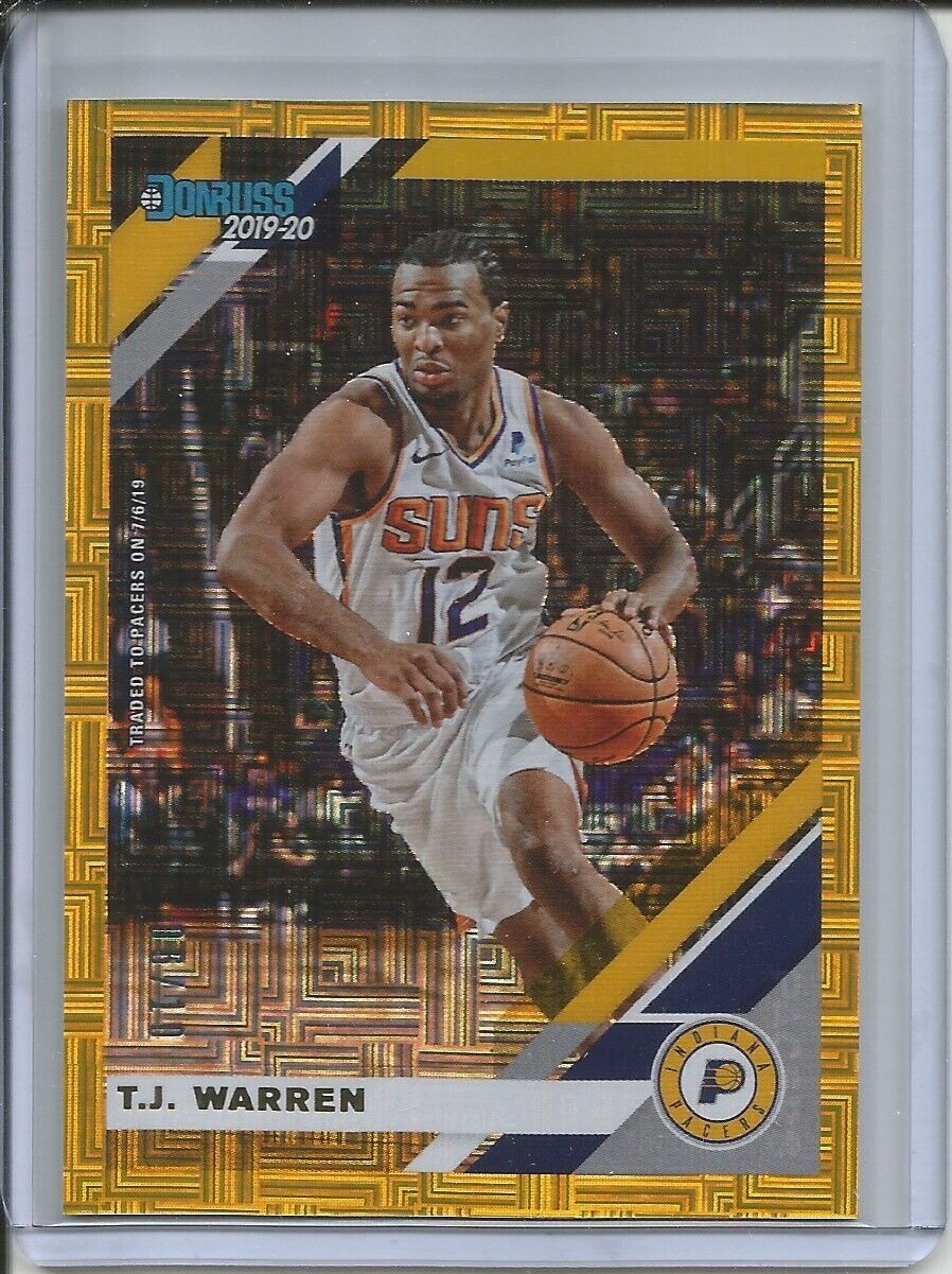 T.J. WARREN 2019-20 PANINI DONRUSS CHOICE INFINITE GOLD #D 6/10