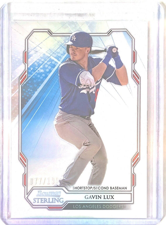 GAVIN LUX 2019 BOWMAN STERLING PROSPECT CHROME REFRACTOR #D 077/199