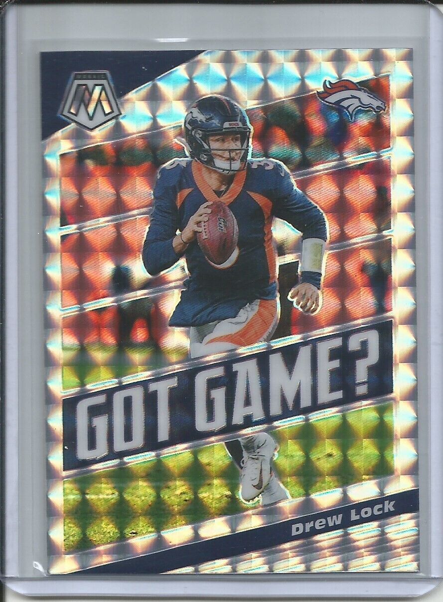 DREW LOCK 2019-20 PANINI MOSAIC GOT GAME? SILVER MOSAIC PRIZM BRONCOS