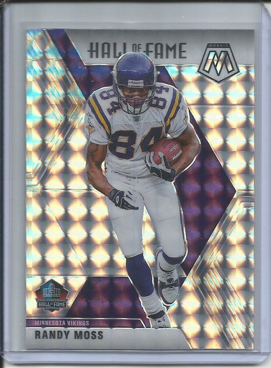 RANDY MOSS 2019-20 PANINI MOSAIC HALL OF FAME SILVER MOSAIC PRIZM VIKINGS