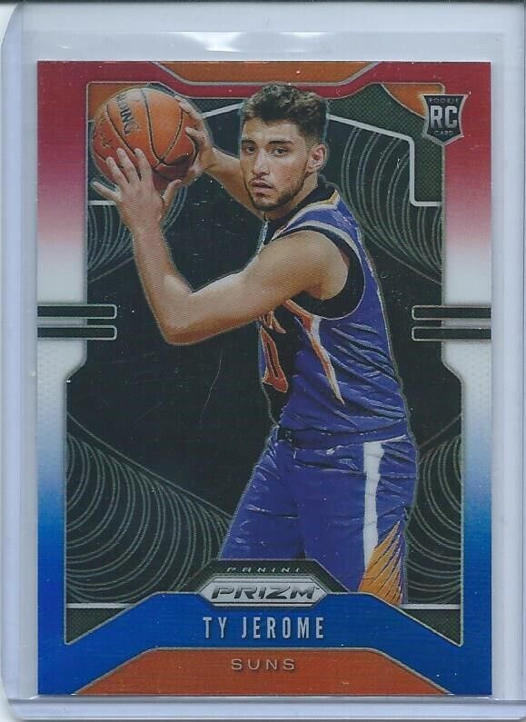TY JEROME 2019-20 PANINI PRIZM RED WHITE BLUE PRIZMS RC #268