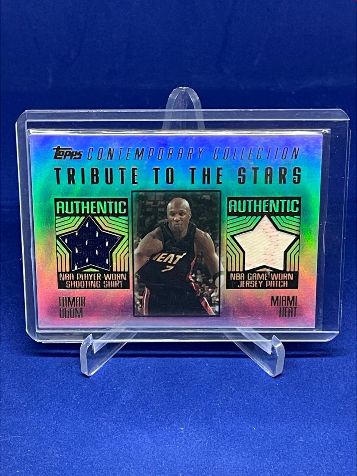 LAMAR ODOM 2003-04 TOPPS CONTEMPORARY COLLECTION GAME WORN JERSEY PATCH #D 2/21