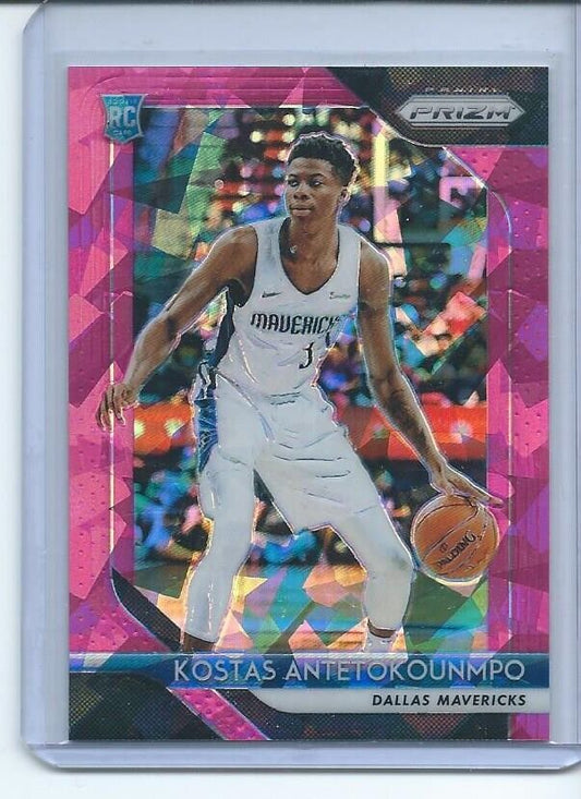 KOSTAS ANTETOKOUNMPO 2018-19 PANINI PRIZM PINK ICE PRIZMS RC #22