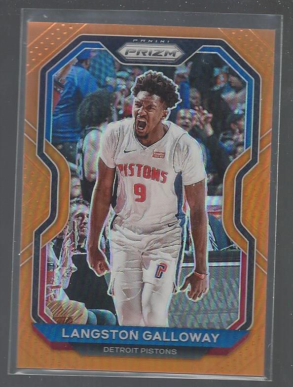 LANGSTON GALLOWAY 2020-21 PANINI PRIZM ORANGE PRIZMS #D 41/49