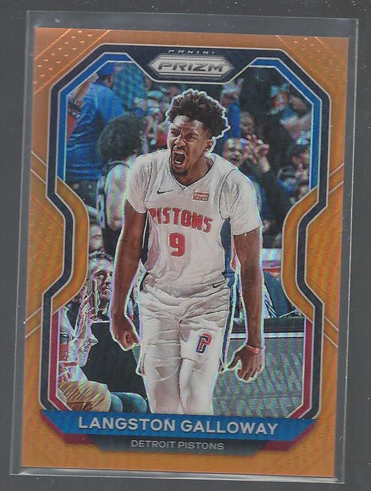 LANGSTON GALLOWAY 2020-21 PANINI PRIZM ORANGE PRIZMS #D 41/49