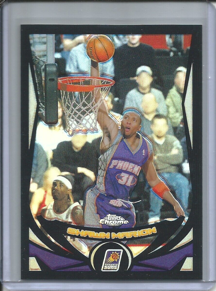 SHAWN MARION 2005 TOPPS CHROME BLACK REFRACTOR #D 348/500