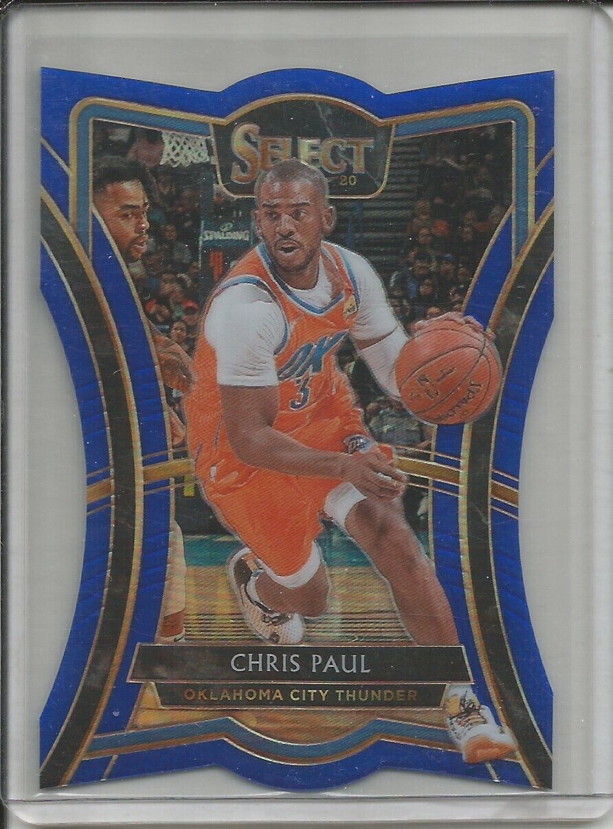 CHRIS PAUL 2019-20 PANINI SELECT PREMIER LEVEL DIE CUT BLUE PRIZM #D 228/249