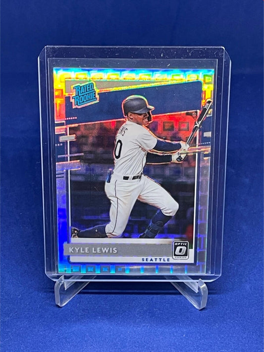 KYLE LEWIS 2020 PANINI DONRUSS OPTIC PANDORA PRIZM HOLO RATED ROOKIE RC #D 27/99