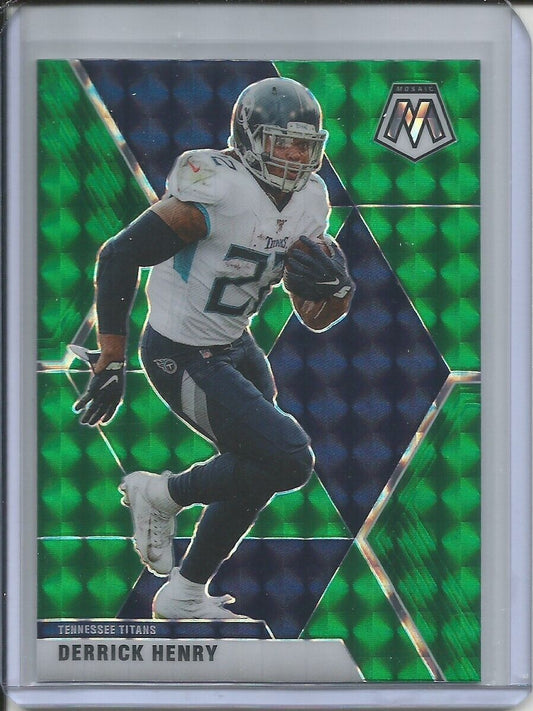 DERRICK HENRY 2019-20 PANINI MOSAIC GREEN PRIZM TITANS