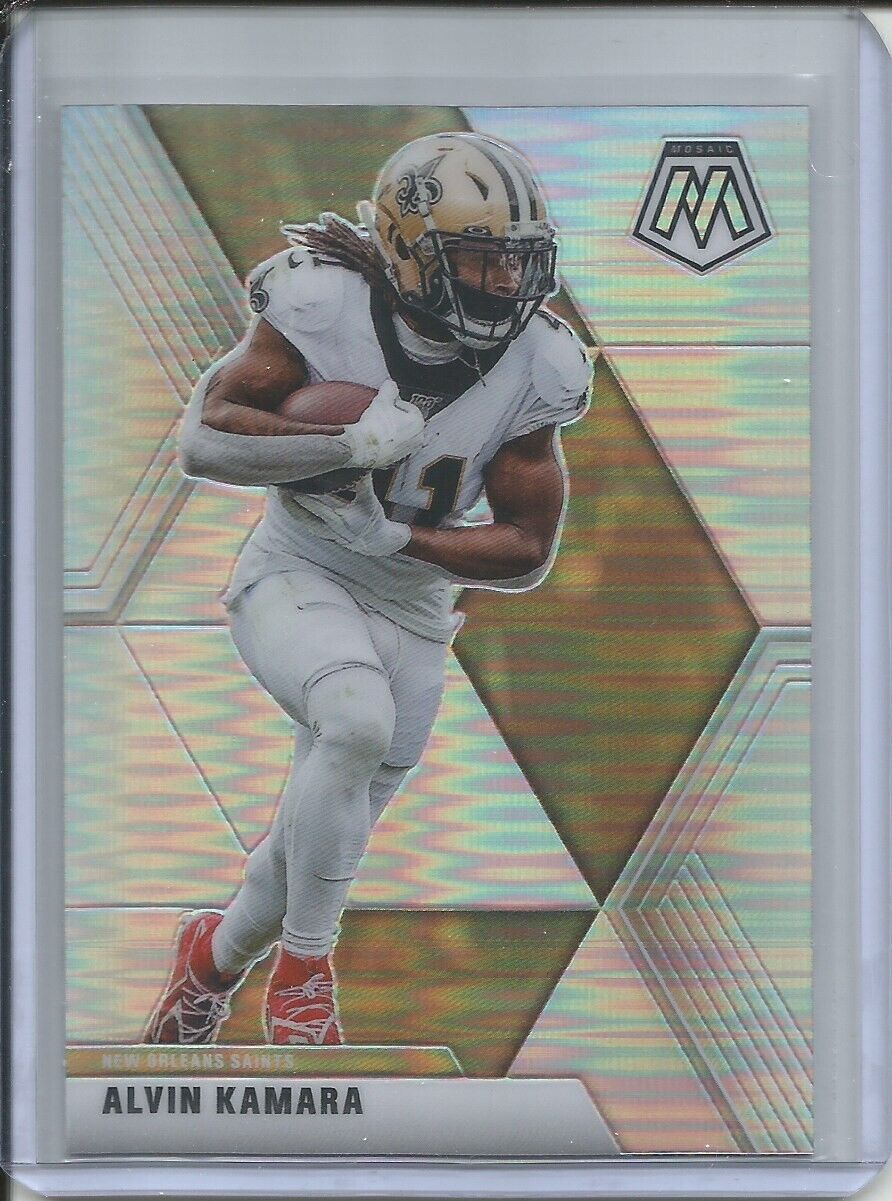ALVIN KAMARA 2019-20 PANINI MOSAIC SILVER PRIZM SAINTS