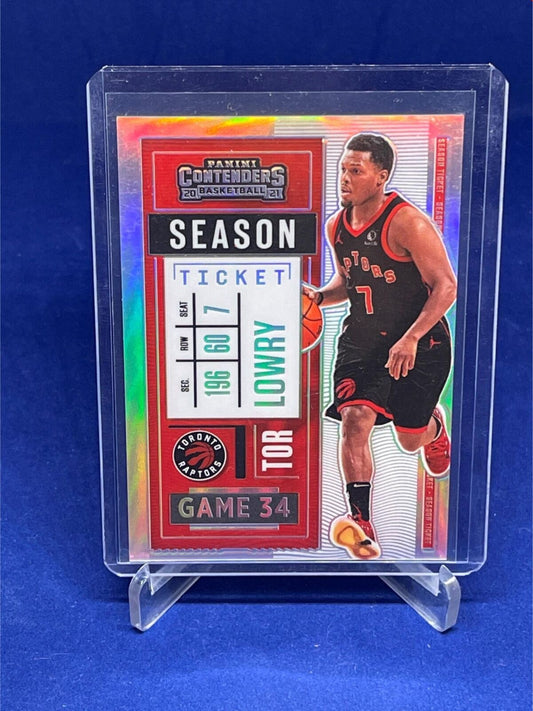 KYLE LOWRY 2020-21 PANINI CONTENDERS SEASON TICKET VARIATION PREMIUM HOLO # 55