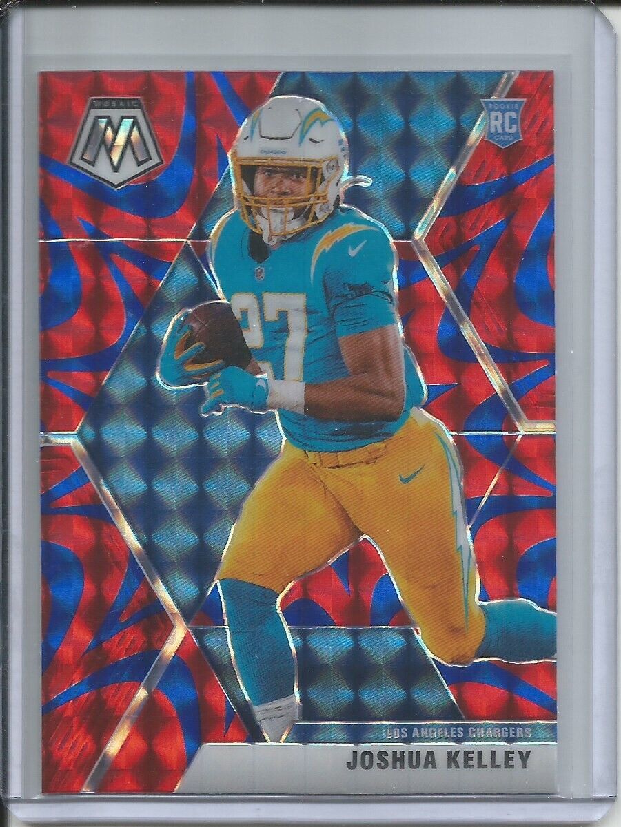 JOSHUA KELLEY 2019-20 PANINI MOSAIC REACTIVE BLUE PRIZM ROOKIE RC CHARGERS