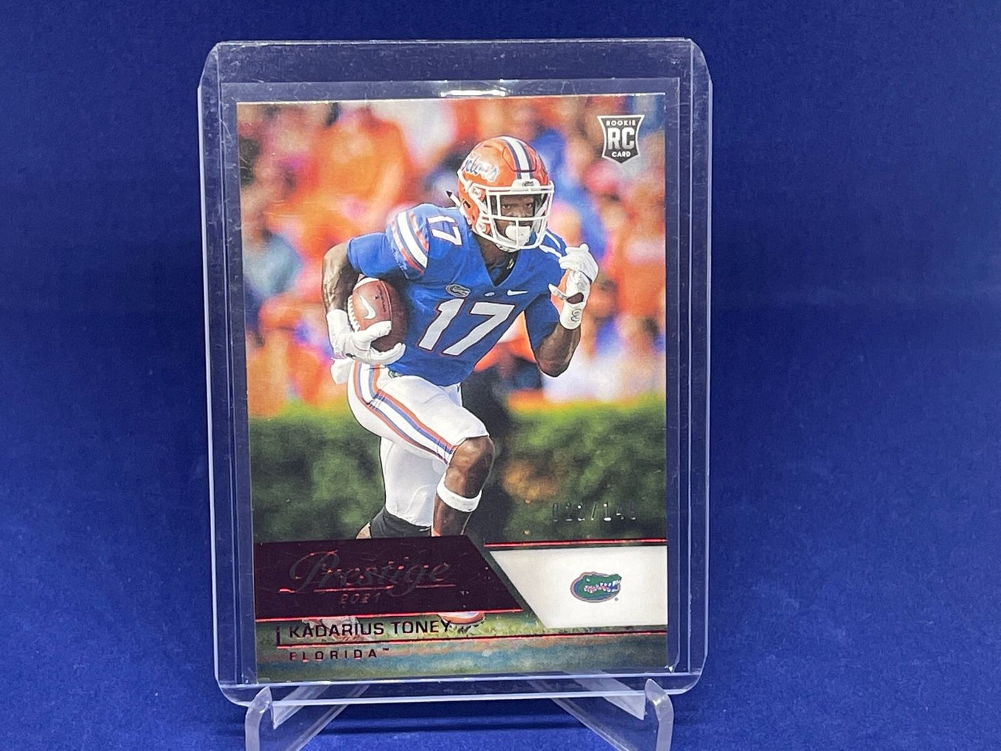 KADARIUS TONEY 2021 PANINI CHRONICLES DP PRESTIGE RED FOIL RC #D 22/149