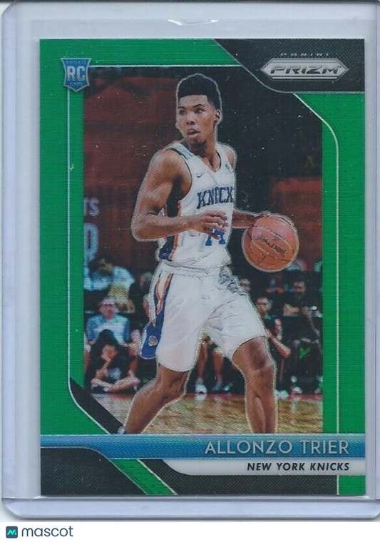 ALLONZO TRIER 2018-19 PANINI PRIZM GREEN PRIZMS RC #209