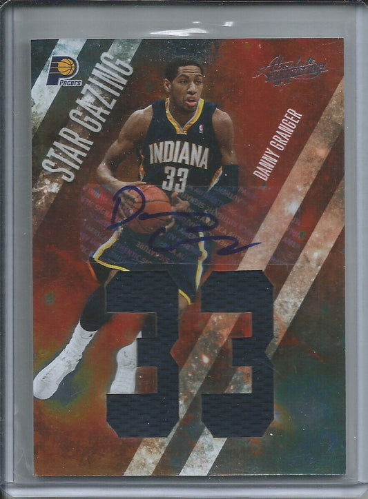 DANNY GRANGER 2010-11 PANINI ABSOLUTE STAR GAZING JERSEY AUTO #D 9/25