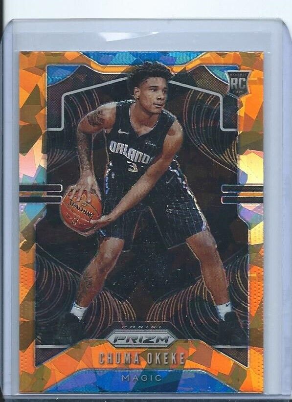 CHUMA OKEKE 2019-20 PANINI PRIZM ORANGE ICE PRIZMS RC #262