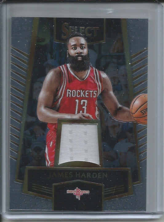 JAMES HARDEN 2016-17 PANINI SELECT JERSEY RELIC ROCKETS