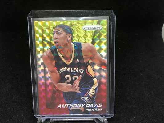 ANTHONY DAVIS 2014-15 PANINI PRIZM TRI COLOR RED WHITE YELLOW PRIZM # 107