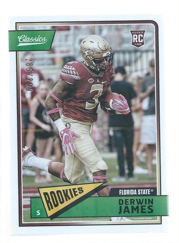DERWIN JAMES 2018 PANINI CLASSICS ROOKIES RC #D 265/299
