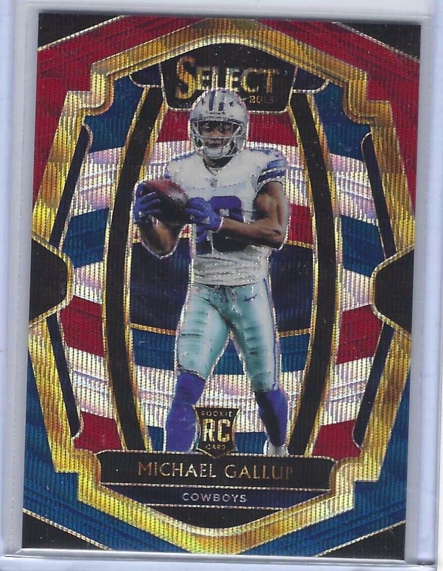 MICHAEL GALLUP 2018 SELECT PREMIER LEVEL TRI COLOR PRIZM RC #D 2/199