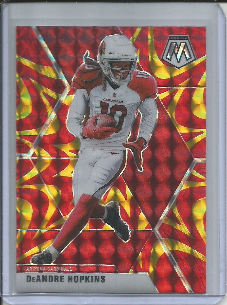 DEANDRE HOPKINS 2019-20 PANINI MOSAIC REACTIVE GOLD PRIZM CARDINALS