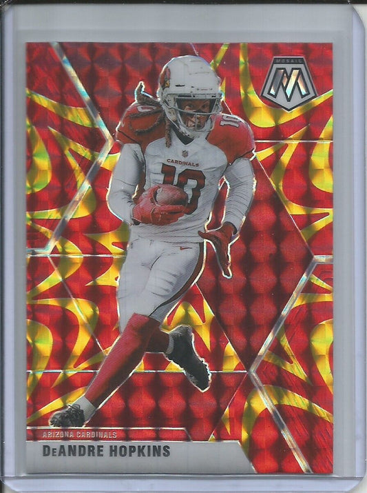 DEANDRE HOPKINS 2019-20 PANINI MOSAIC REACTIVE GOLD PRIZM CARDINALS