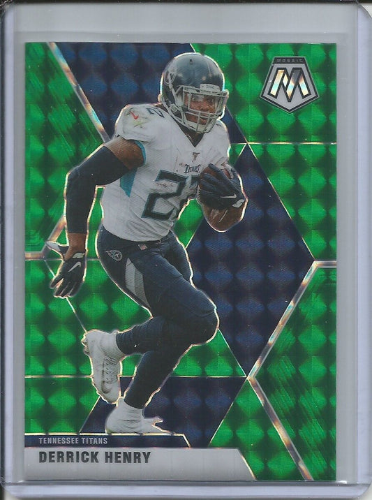 DERRICK HENRY 2019-20 PANINI MOSAIC GREEN PRIZM TITANS