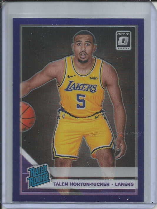 TALEN HORTON-TUCKER 2019-20 PANINI OPTIC PURPLE HOLO PRIZM RATED ROOKIE RC