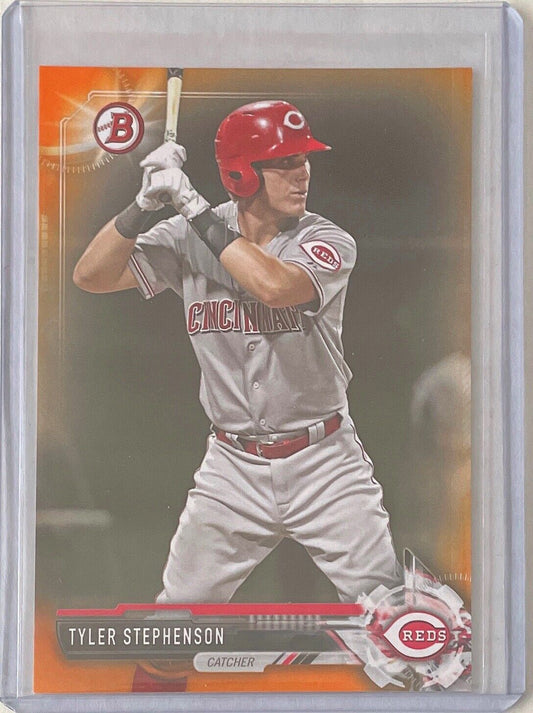 TYLER STEPHENSON 2017 BOWMAN PAPER PROSPECT ORANGE #D 14/25