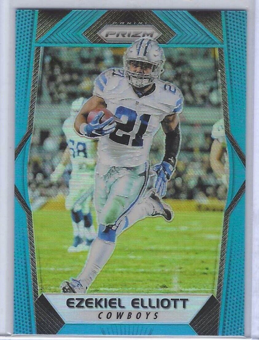 EZEKIEL ELLIOTT 2017 PANINI PRIZM LIGHT BLUE PRIZM #D 15/199