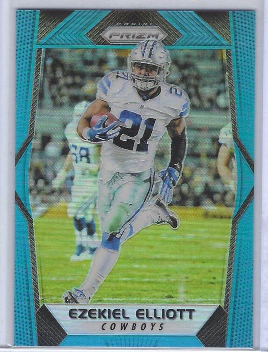 EZEKIEL ELLIOTT 2017 PANINI PRIZM LIGHT BLUE PRIZM #D 15/199