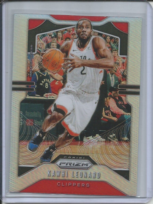 KAWHI LEONARD 2019-20 PANINI PRIZM SILVER PRIZM CLIPPERS