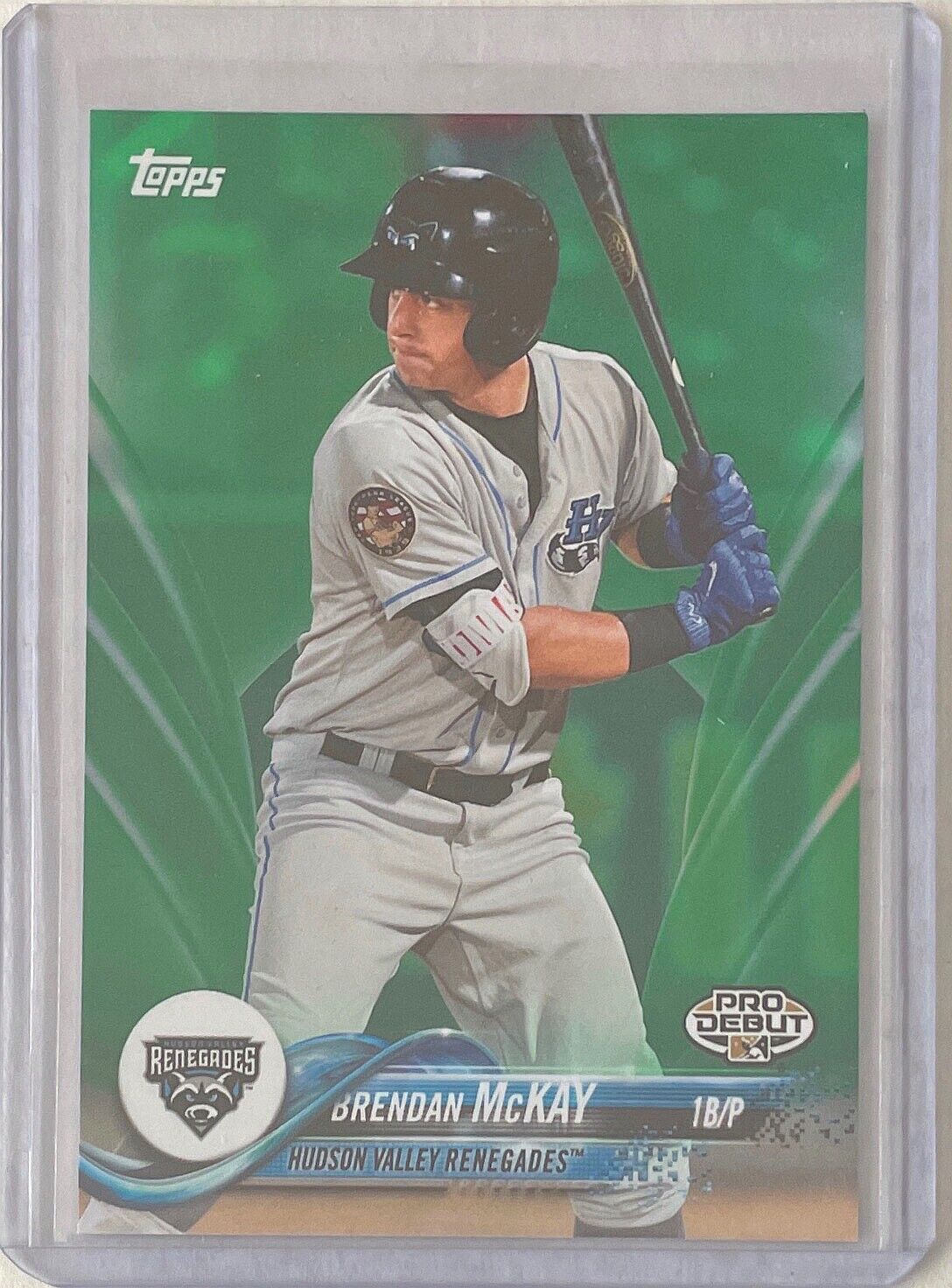 BRENDAN MCKAY 2018 TOPPS PRO DEBUT PROSPECT GREEN #D 97/99