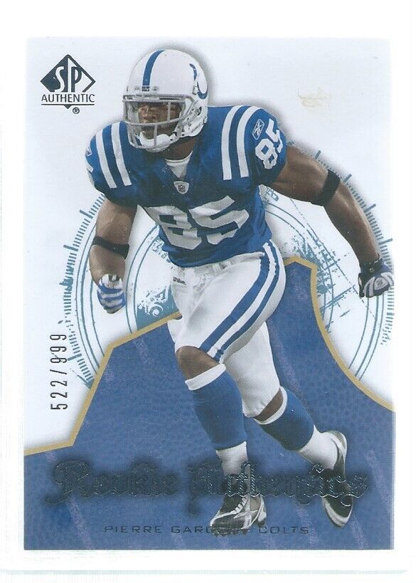 PIERRE GARCON 2008 UPPER DECK SP AUTHENTIC ROOKIE RC #D 522/999