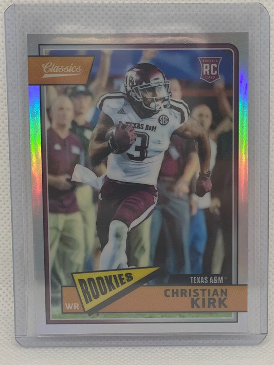 CHRISTIAN KIRK 2018 PANINI CLASSICS ROOKIES OPTICHROME SILVER PRIZM RC #D /175