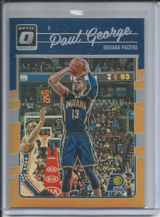 PAUL GEORGE 2016-17 PANINI DONRUSS OPTIC ORANGE HOLO PRIZM #D 101/199