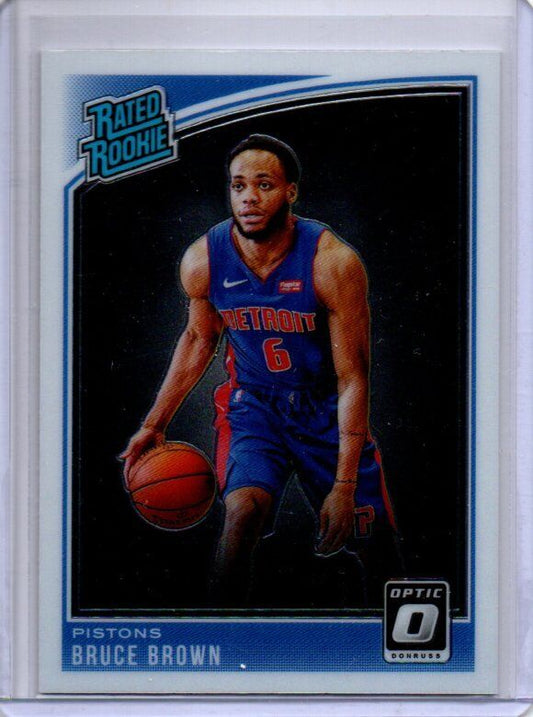 BRUCE BROWN 2018-19 PANINI DONRUSS OPTIC TRUE ROOKIE RC #161